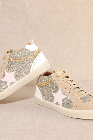 Marley Pink Star Sparkle Sneakers (LAST ONE 8.5)