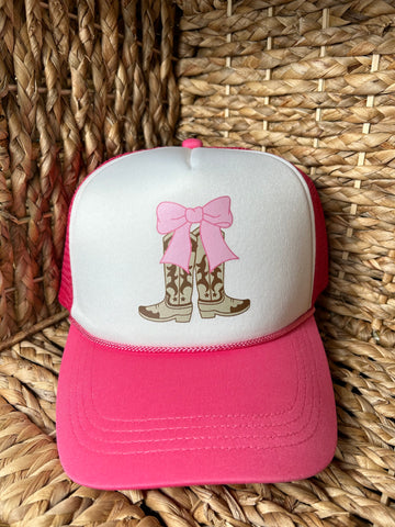 Cowgirl Bow Trucker Hat