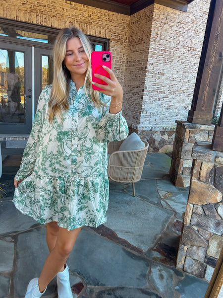 Sunset Siren Satin Deep Green Dress