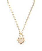 Heart Pendant Toggle Necklace