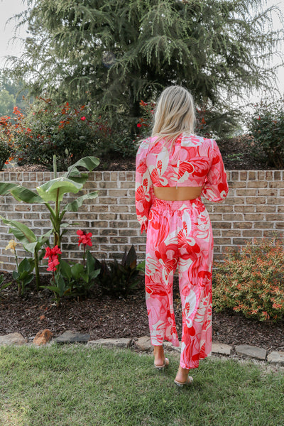 Caribbean Dreaming Cut Out Jumpsuit