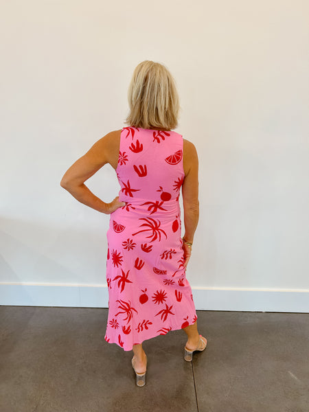 Beach Bliss V Neck Midi Dress