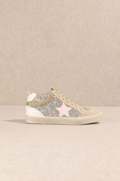 Marley Pink Star Sparkle Sneakers