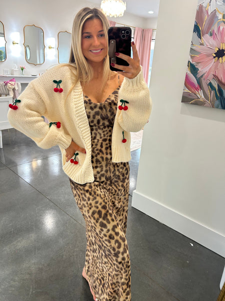 Blooming Personality Cherry Cardigan