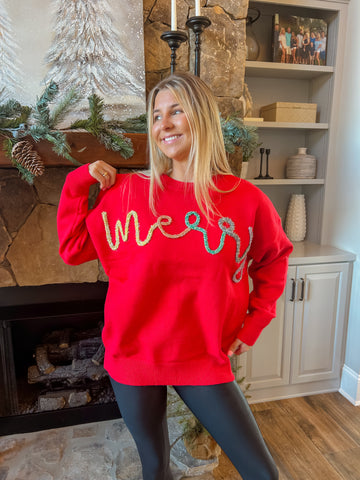 Merry Metallic Multi Color Sweater