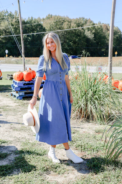 Countryside Cutie Denim Maxi Dress