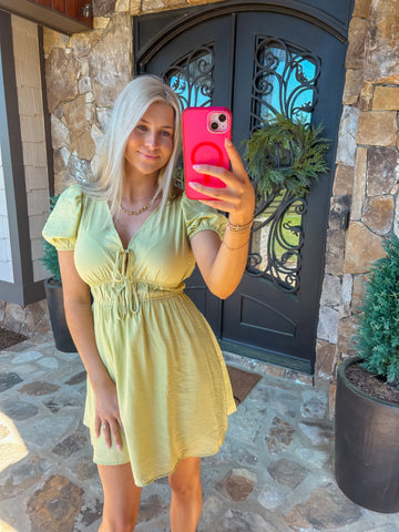 Kind Energy Kiwi Mini Dress