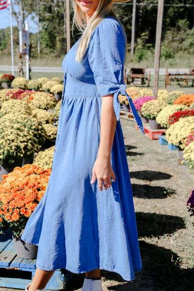 Countryside Cutie Denim Maxi Dress