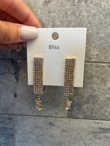 Cascade of Diamonds Drop Earrings