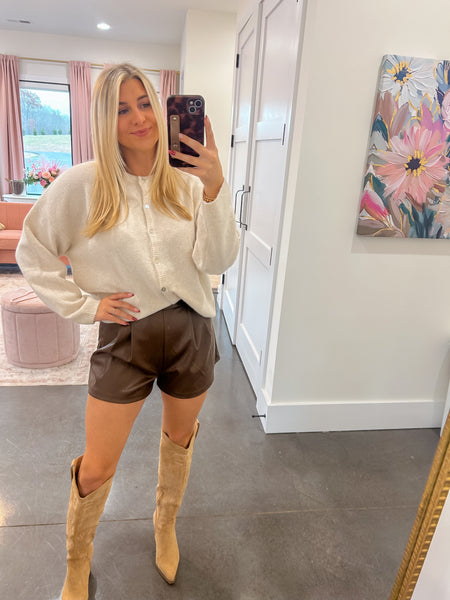 Everyday Essential Ivory Crew Neck Sweater