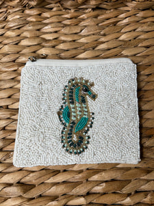 Beaded Seahorse Coin Purse