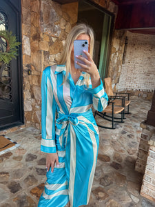 Kylie Powder Blue Midi Dress