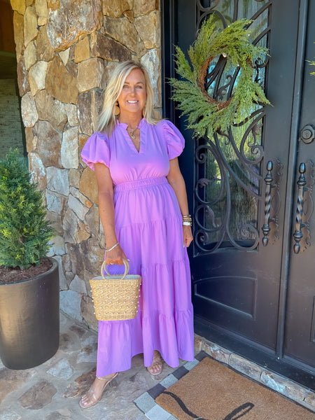 Simply Sweet Maxi Dress In Lavender