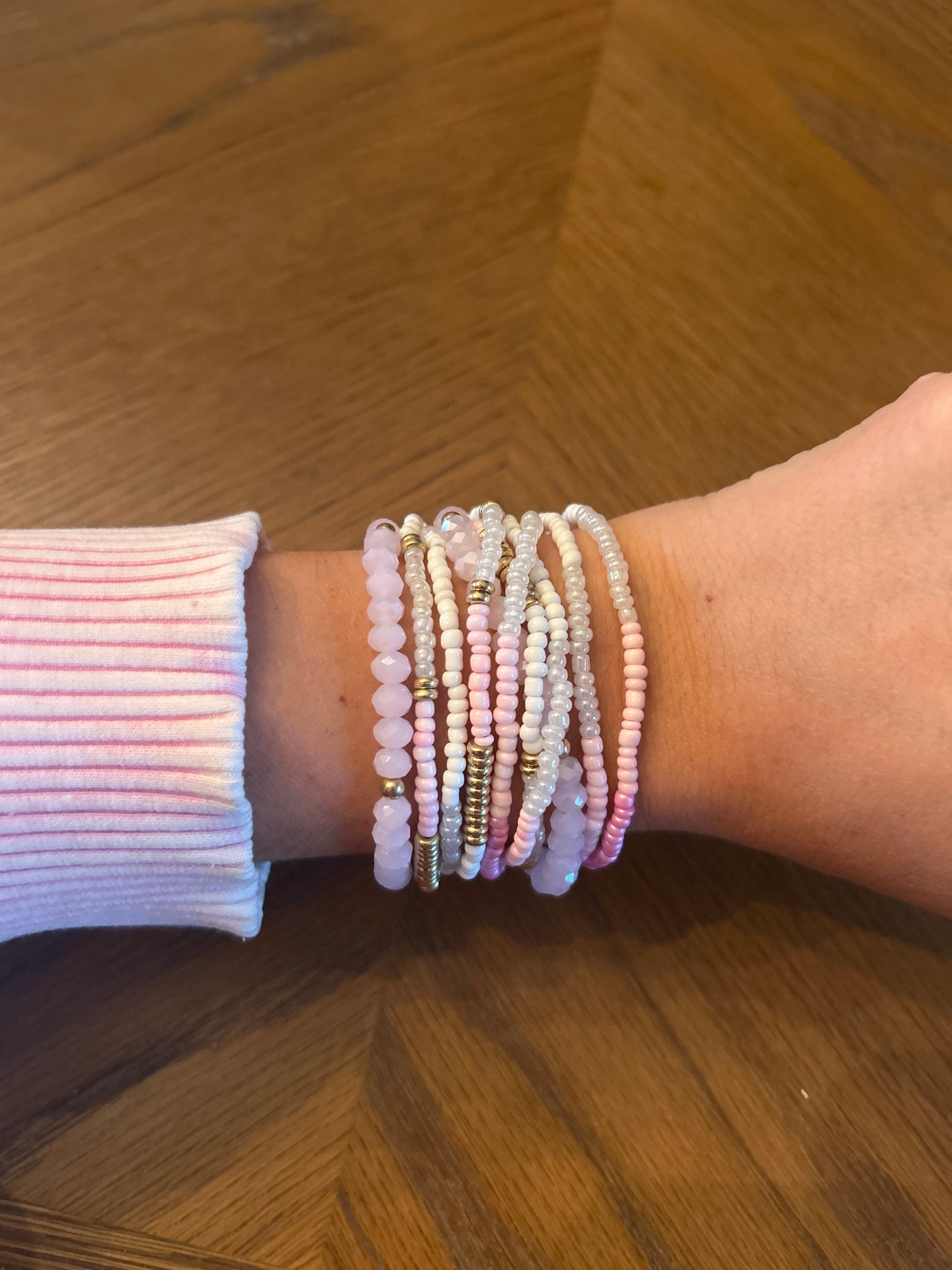 Pink Stretch Bracelet