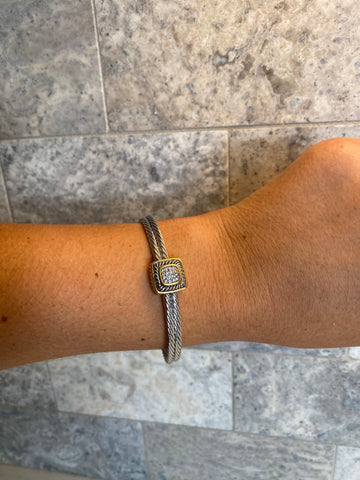 Silver & Gold Cuff Bracelet