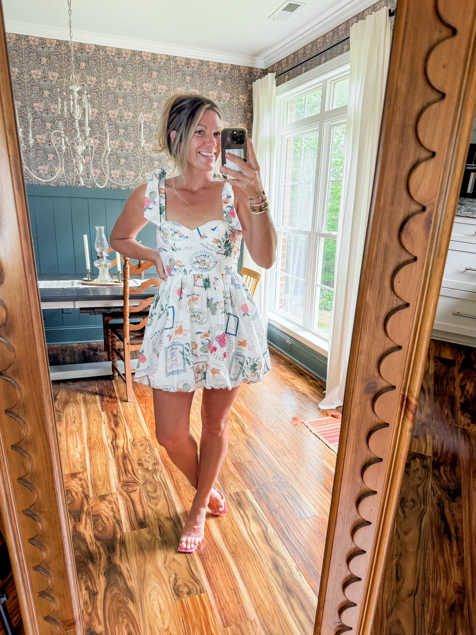 Coastal Cool Bubble Hem Mini Dress