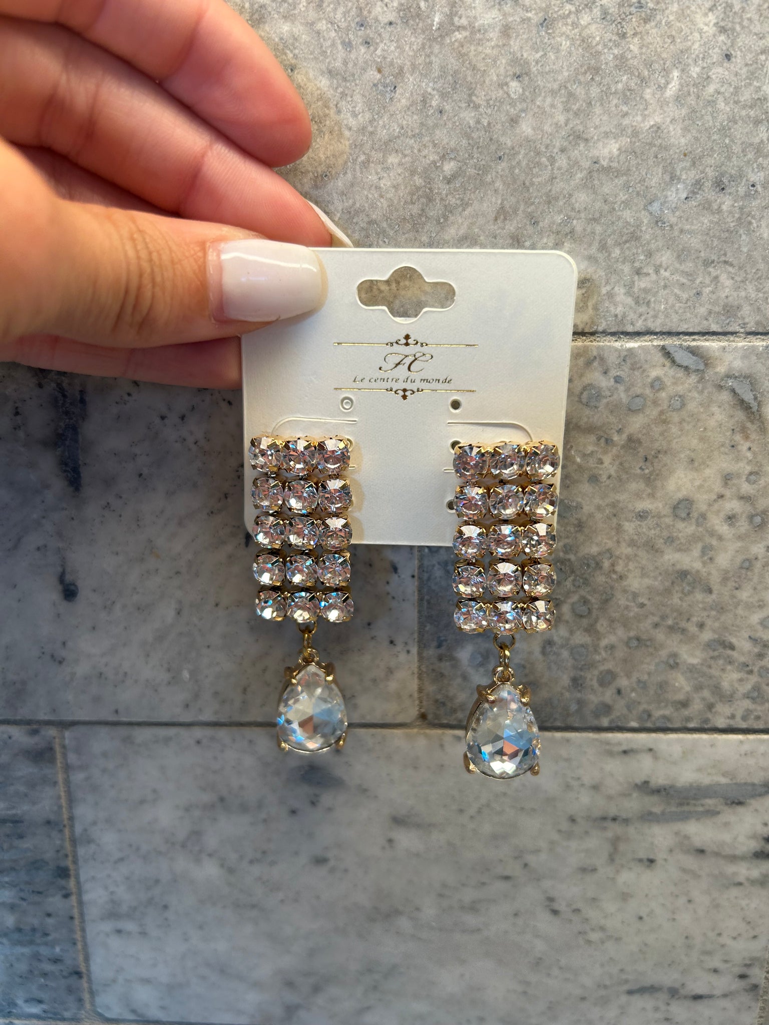 Diamond Drop Earrings