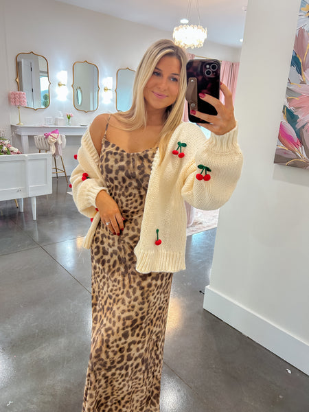 Blooming Personality Cherry Cardigan