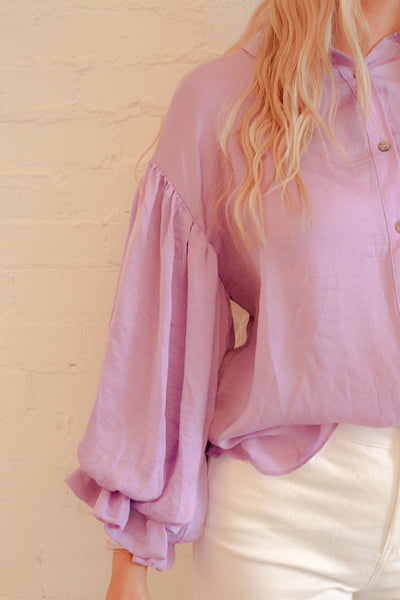 Visions Of You Lavender Blouse