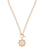 Disk Pendant Toggle Necklace