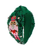 Green Christmas Nutcracker Headband