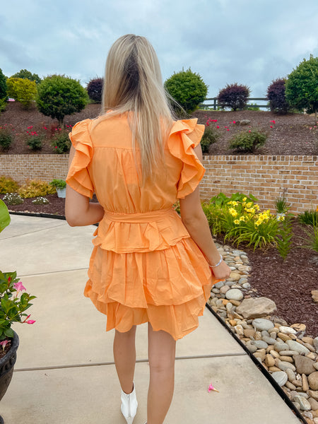 Tangerine Summer Stroll Dress