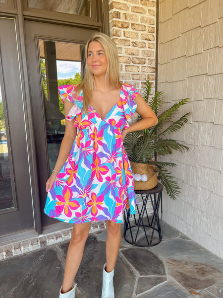 Perfectly Yours Floral Multicolor Dress